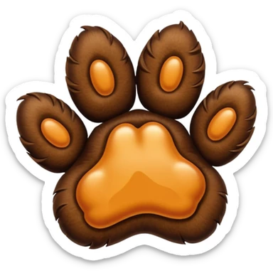paw Labrador  dog sticker
