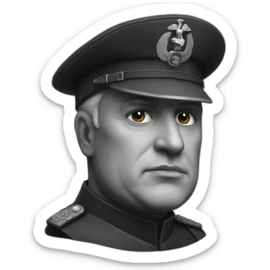 Mussolini sticker