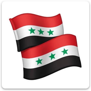 syrian red flag sticker