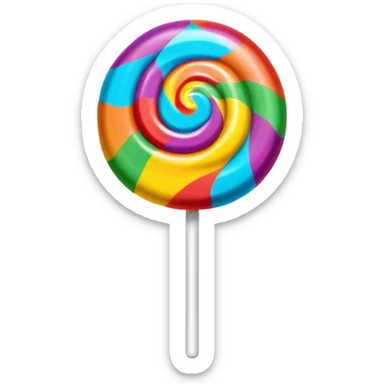 Realistic chupa chups fantasy ball lollipop sticker