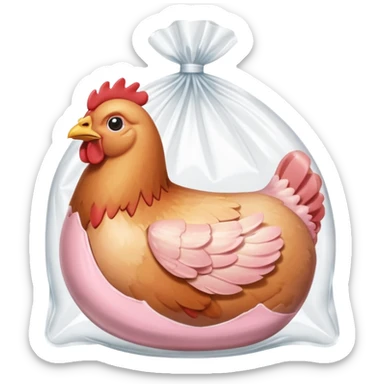 chicken package sticker