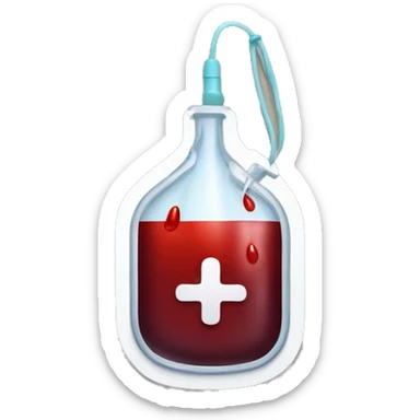 Transfusion blood bag sticker