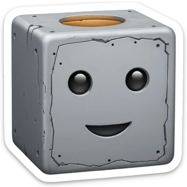 Concrete block sticker