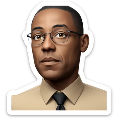 stylish young man in glasses sticker