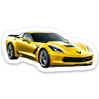 Corvette moving  sticker