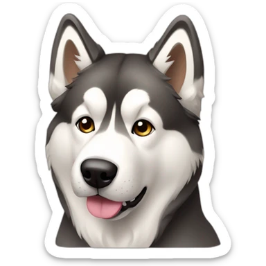 Dog alaskan malamute full-body sticker