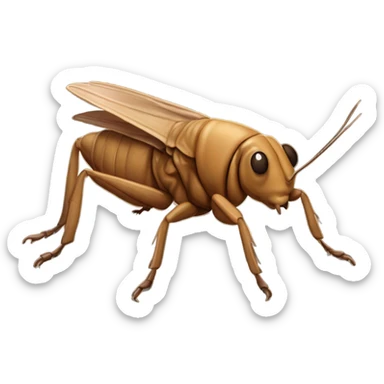 Mole cricket sticker
