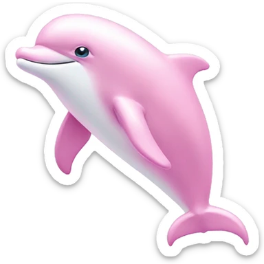 Pastel-pink-colors-dolphin sticker