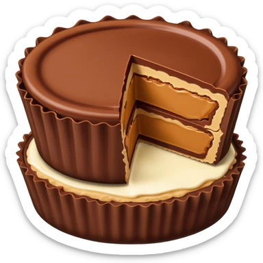 reeses peanut butter cup exact same replica sticker