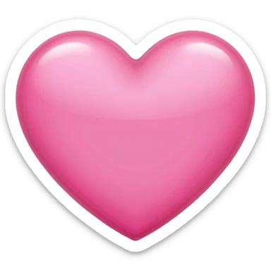 Pink beautiful shining heart  sticker