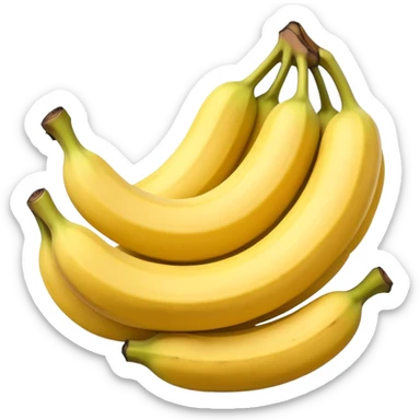 Bananas on the hand sticker
