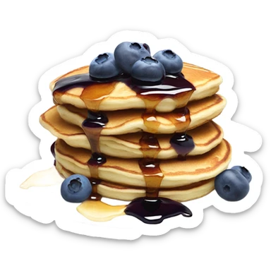 Blueberry pancakes  sticker