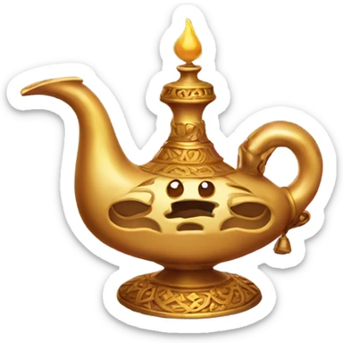 Aladdin lamp sticker