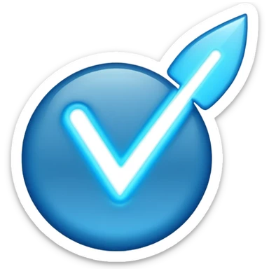 Blue tick for a admin of Roblox sticker
