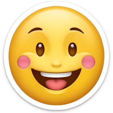 Emoji souriant qui tire la langue  sticker