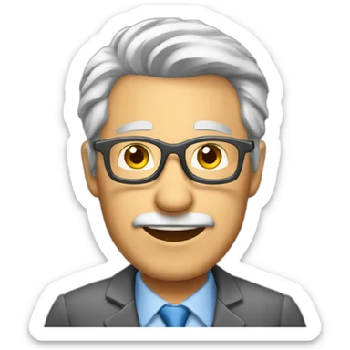 Grey haired alcoholic real estate agent sticker