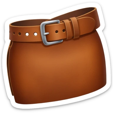 belt emoji being held in a hand sticker