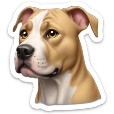 a pitbul named thor sticker