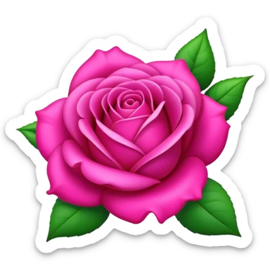 Roses fushia  sticker