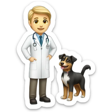 Veterinarian sticker