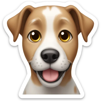 Dog saying good morning sticker