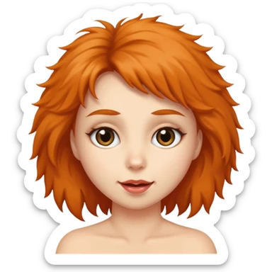 Woman showing her hairy pussy sticker