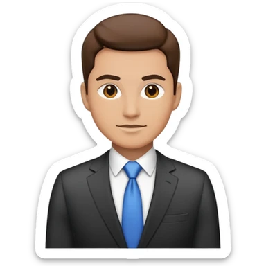 ceo business confidently wears smart business attire sticker