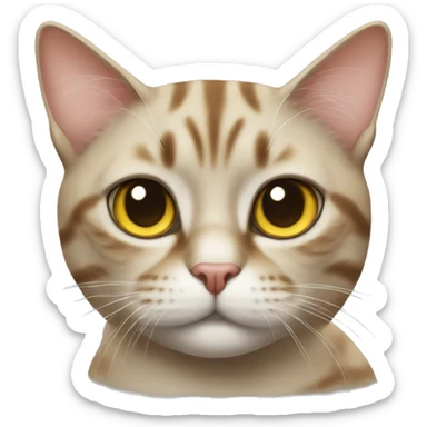 Cat millionaire sticker