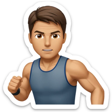 tom cruise sprinting, mission impossible sticker