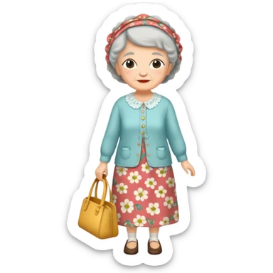 Granny clothes  sticker