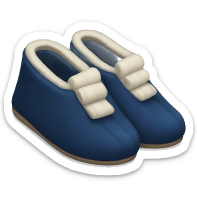 Navy blue slippers  sticker
