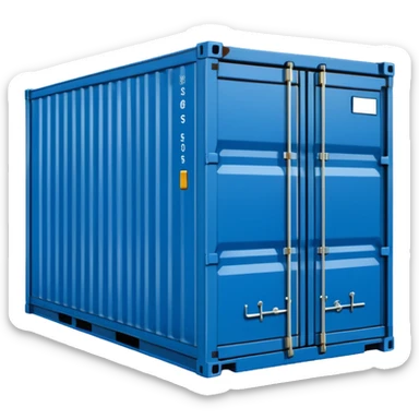 goods Contener emoji which is used for shipment of goods, single contaner sticker