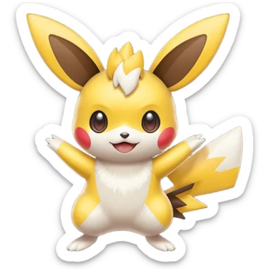 Emolga-Pichu-Victini-fusion sticker