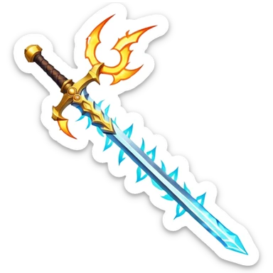 Lightning fire sword of soul sticker