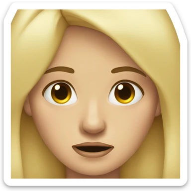 crying tears blonde woman sticker