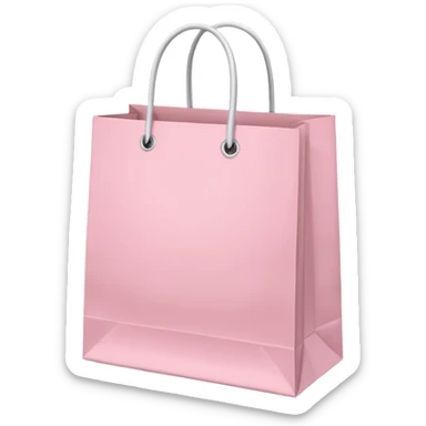 beautiful shopping bag sticker