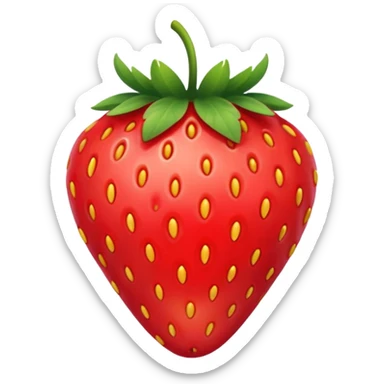 strawberry sticker