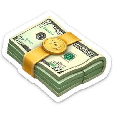 a wad of money  sticker