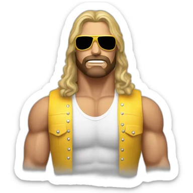 wwf macho man sticker