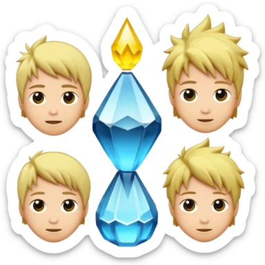 luzes japonesas roxas e ciano sticker