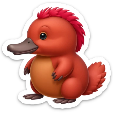 red platypus sticker