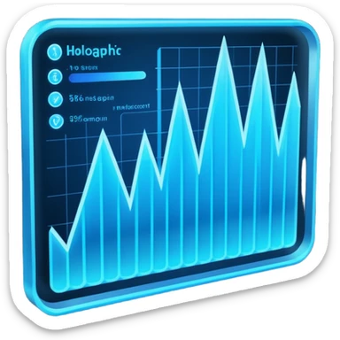 Holographic graphs and charts sticker