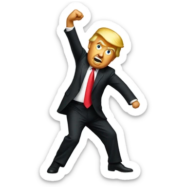 trump dancing sticker