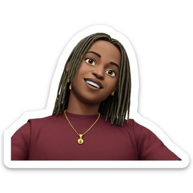 boy with jewelry outdoors sticker