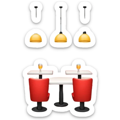 restaurant background sticker