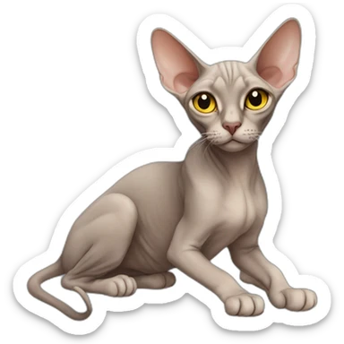 Sphinx cat sticker