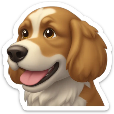 Chien qui coure avec un ballon de rugby sticker