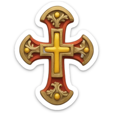 Occitan cross sticker