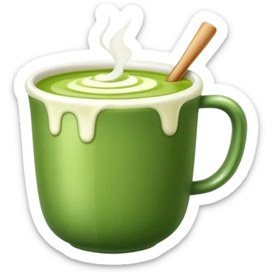 Matcha drink sticker