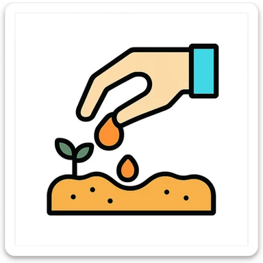 planting seed sticker